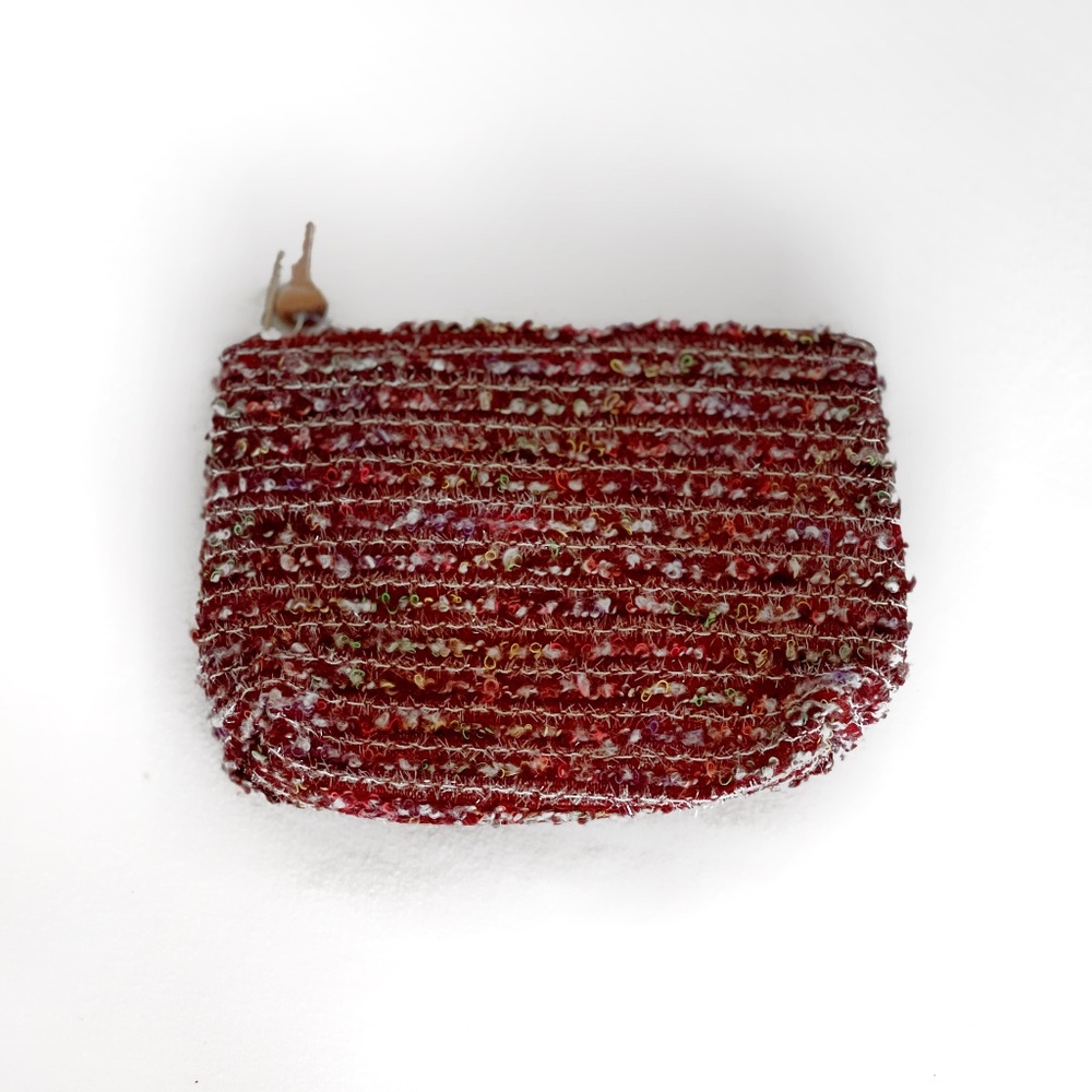 Vintage Lancôme Woven Cosmetic Bag